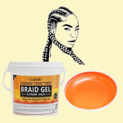 China 56oz Non Greasy Loc N Thick Clear Braiding Jam Hair Gel And Edge Control Super Strong Hold for sale