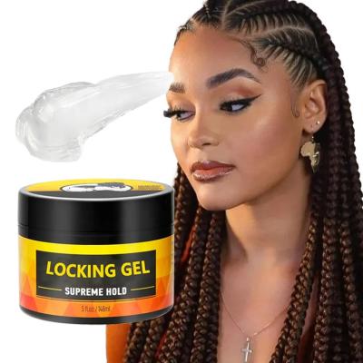 China Haarwas zonder merk High Shine Pomade Super Strong Hold Twist Gel Edge Control Te koop