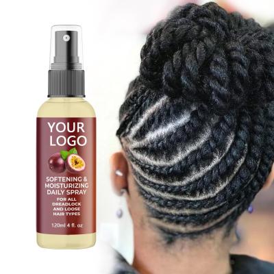 China Smoothing Spray Anti-frizz Moisturizing Braid Hair Spray For Braids Locks Twists Loc And Braid Sheen 4c Hair Wig Spray for sale