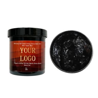 China Edge Hair Control black man Hair Styling Pomade Wave Control Wax Gel Frizz Control Curly Hair Styling Wax Pomade for sale