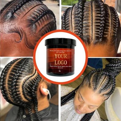 China African Hair Moisturizing Twists Hair Styling Gloss Gel Edge Control No Flaking Strong Hold 16oz Braid Gel for sale