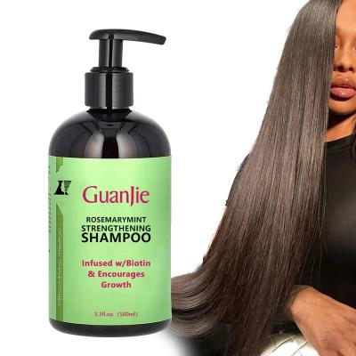 Cina Organico Ricco Conditioning Capelli altamente nutriente Shampoo e Conditioner di olio di argan Biotina Collagene Rosmarino menta Shampoo OEM in vendita