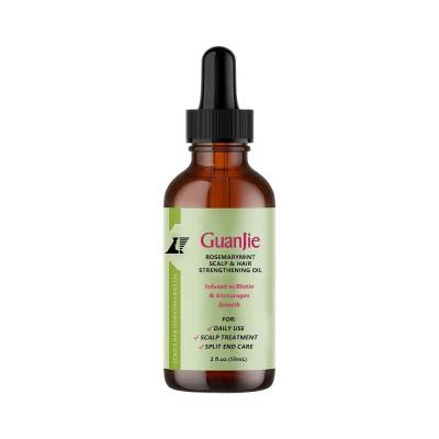 China Etiqueta privada 100% aceite natural para el crecimiento del cabello suero de romero menta fortalecer el cuero cabelludo aceite de romero crecimiento del cabello en venta