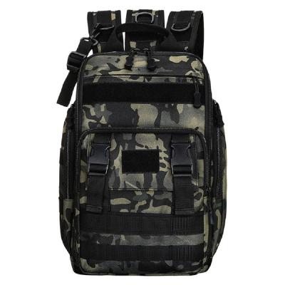 China Waterproof Backpack Sling Bag Fishing Reel Lure Fishing Tactical Bag With Rod Holder Shoulder Bag for sale