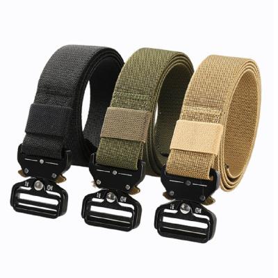 China Outdoor Hunting Men's Quick Release Belt Sports Durable Tactical Safety Belt Molle Comfort Combat Belt for sale