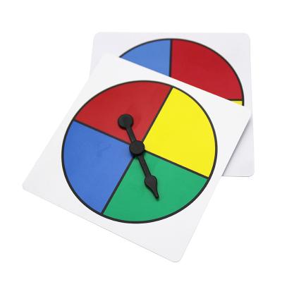 China Manipulatives Plastic Spinner Math Square Plastic Spinners with Plastic Spinning Arrows, Set of 10 Spinner Wheel Set for sale