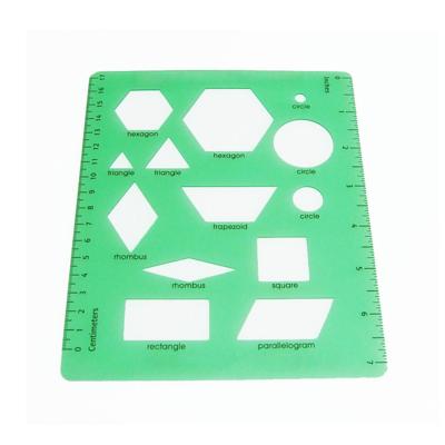 China Plastic Drawing Calipers Measuring Geometric Rulers Drafting Plastic Rulers for School Office Supplies, Set of 5 for sale