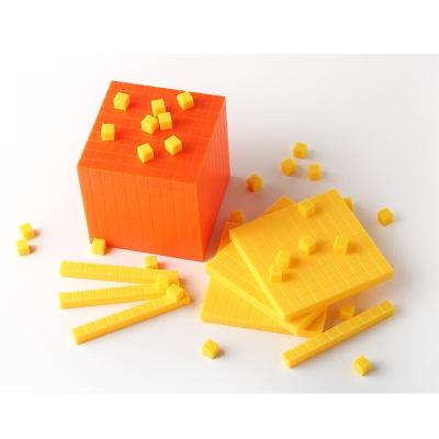 China Non-Toxic Learning Tools Plastic Decimal Base 10 Building Blocks Toys Cub Math For Kids for sale