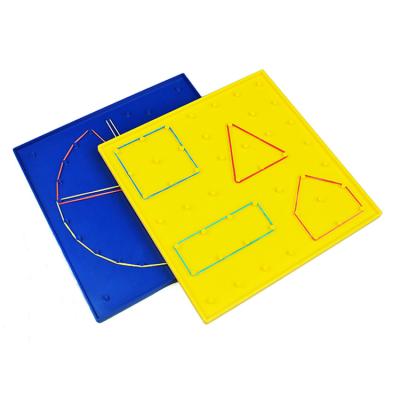 China Non-toxic china factory 7*7 double sided 20.8 cm Geo board/Educational toys of plastic mathematics for sale