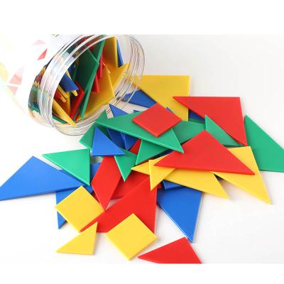 China Kid's Educational Toys Wholesale Toy Intelligent Educational Plastic Puzzle Tangrams Plastic Toys - Set of 28 for sale