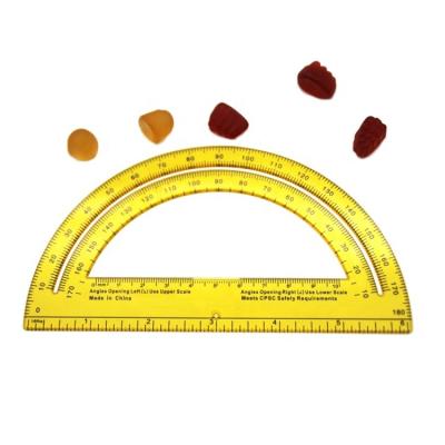 China Plastic Toys Educationaly Plastic Clear Protractor , 6inch Protractor Classroom Supplies for sale