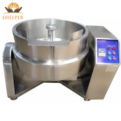 China Vegetable Processing Plant Tilting Gas Heating Heavy Duty Caramel Type 200Liter Cooking Machine Price for sale