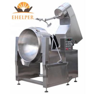 China Double vegetable processing plant jacketed cooking tank/industrial steam jacketed cooking kettle for sale