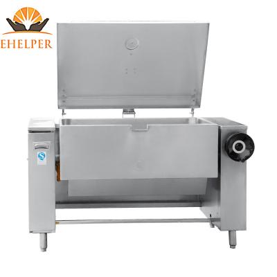 China Vegetable Processing Factory Hot Selling Commercial Kitchen Tilting Kid Pan Stainless Steel Gas Tilting Braising Pan 150liter for sale