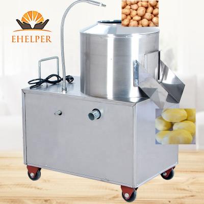 China Automatic vegetable processing plant peeling and cutting machine potato joint peeler and slicer machine high efficiency zu verkaufen