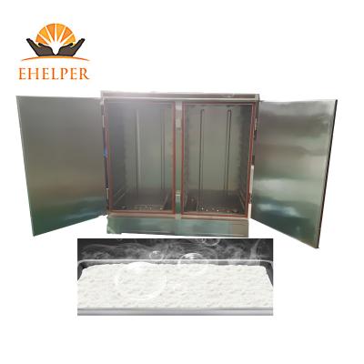 China Industrial Vegetable Processing Plant Two Doors Food Steamer LPG LNG Rice Steamer 72 Trays Gas Rice Steaming Cart Steaming Cabinet for sale