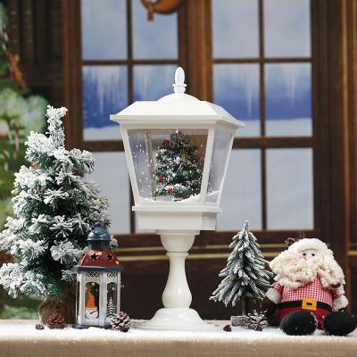 China Pretty New Hot Selling Christamas Home Decoration Resin Christmas Floor Tree Lamp For Kid Gifts for sale