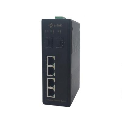 China 4 Port 10/100/1000T 802.3at Industrial FTTX PoE + 2 Port 100/1000X SFP Managed Ethernet Switch for sale