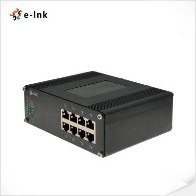 China fiber optic communication & Networking 8 10/100M Fast Ethernet Industrial Ethernet Switch DIN Left Rail Installation for sale