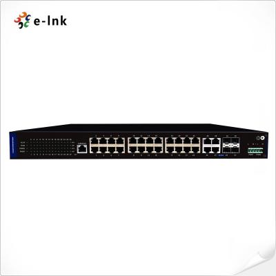 China 24 Managed Industrial Ports 10/100/1000T + 4 Port TP/SFP Combo Ethernet Switch LNK-GYM7424G-SFP for sale