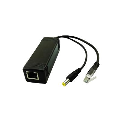 China 10/100/1000M Gigabit 5V 3A IEEE802.3af/at PoE Splitter With Lightning Protection 250mm*28mm*24mm for sale