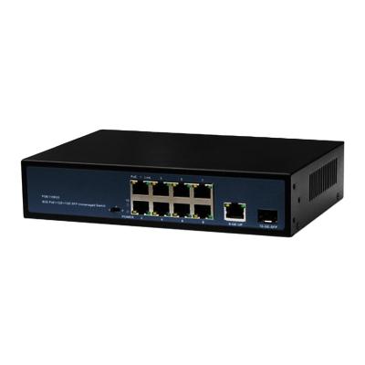 China fiber optic communication & Port Networking 8 10/100/1000M Gigabit PoE Ethernet Switch for sale