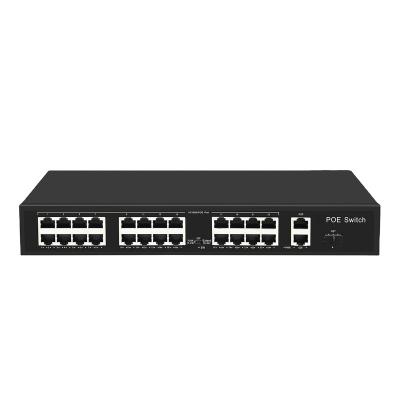 China fiber optic communication & Port 24 10/100Mbps PoE Networking Switch with 2 x Gigabit Ethernet Uplink Ports + 1 x Gigabit SFP Uplink Port for sale