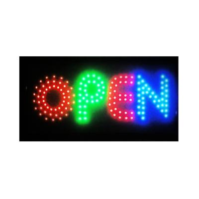 China Buildings LED Sign 19x10inch LED Business Sign Advertising Billboard Open Flashing and Regular Light Open Sign for sale