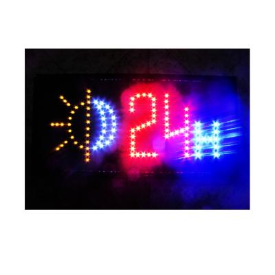 China Buildings Open 24 Hours Led Sign For Store Business Hotel Cafe Atmosphere Bar Shops for sale