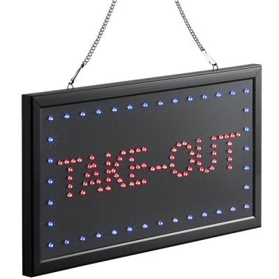 China Buildings LED Take Out Bar Shop Business Store Gas Station Open Sign Indoor Led Neon Signs for sale