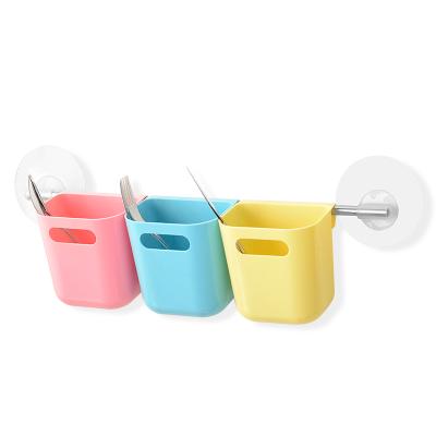 China Durable Wall Mounted Small Size Washable Colorful And Storage Hanger Organizer Without Trace EVA Sticker for sale