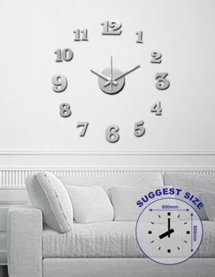 China DIY Modern Retail Wall Mounted Clock Ready To Ship 3D To Styling Decoration Home Clocks for sale