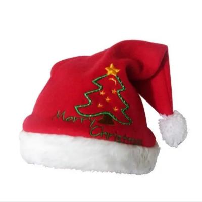 China Headwear Plush Hat Christmas Decoration Christmas Hat Santa Claus Hat for sale