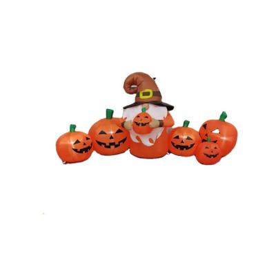 China PVC Coated Nylon Wholesale China Halloween Decor Inflatable Pumpkin Elf And 5 Inflatable Pumpkins Decor for sale