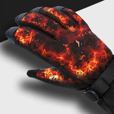 China Custom Logo Winter Heated Gloves Ski Men's Snowboard Motorcycle Battery Heated Gloves For Women Men for sale