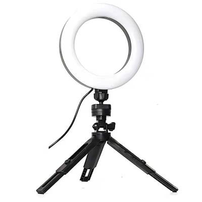 China 6/10/12 inch Mini Adjustable Rotating Selfie Led Ring Light Ring Light Multipurpose Custom Professional Live Phone Holder Light for sale