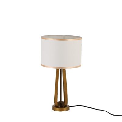 China Mid Century Metal Living Room Night Light Post Modern Gold Hotel Restaurant Bar Cylindrical Table Lamp for sale