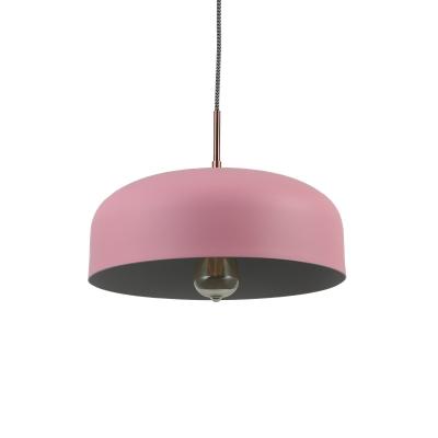 China Modern Nordic Pink Round Creative Dome Chandelier High Quality Personality Style LED E27 Colorful Discount Decorative Pendant Light for sale