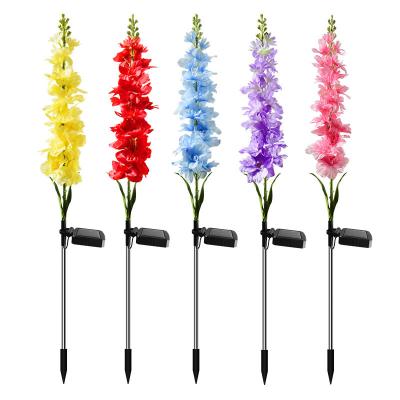 China Beautiful Multicolor Garden Hyacinth Outdoor Waterproof IP65 Design Led Solar Light For Street Patch Garden for sale