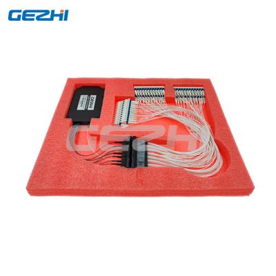 China Long haul DWDM networks 40ch C-band 100ghz C21-c60 3.5~4.5db Typical IL LC/UPC Guassian 1x40  Athermal AWG Dwdm Mux Demux metal box module for sale