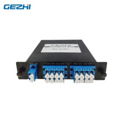 China Data Center Optical Passive 100GHz 8+1CH DWDM Splitters Module with Upgrade and 1% Monitor port LGX Cassette  mux demux card for sale