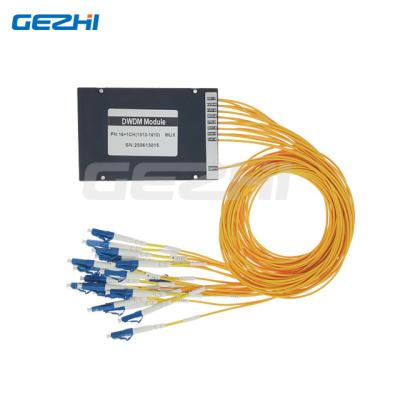 China Data Center Low insertion loss 100GHz 4 / 8 / 16 channels MUX/DEMUX Fiber Optic DWDM for sale