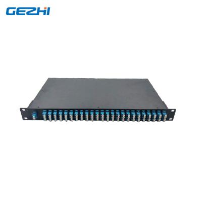 China Long haul DWDM networks High stability 50GHz 80CH 88CH 96CH Athermal AWG AAWG DWDM Mux demux 19inch 1U Rackmount Single Fiber or Dual Fiber for sale