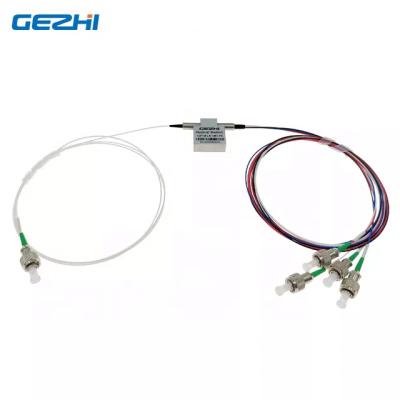 China Configurable OADM 1x4 mechanical optical core switch with customized wavelength 780nm 980nm 850nm 1310/1550nm with big core fiber S105/125um for sale