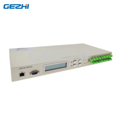 China Cable Monitoring and Maintaining system 16 mechanical bench type optical switch 1x16 fiber optic remote switch FC/APC for sale