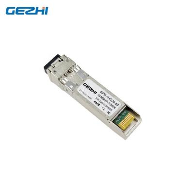 China Long haul DWDM networks 10Gps DWDM SFP+ 15xx xxnm Optical Transceiver 80km Module with CDR and DDM for sale