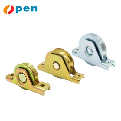 China Modern Bottom Roller Pulley Double Sliding Door Bearing for sale