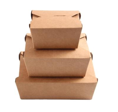 China Professional Recyclable Good Quality Kraft Paper Box For Take Out Food for sale