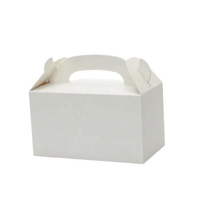 China New Design Logo Food Grade Pastry Dessert Donut White Custom Paper Packaging Cake Box Recyclable for sale