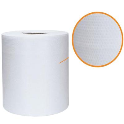 China Sustainable Spunlace Fabrics Wet Wipes Material Nonwoven Rolls Dot Plain for sale